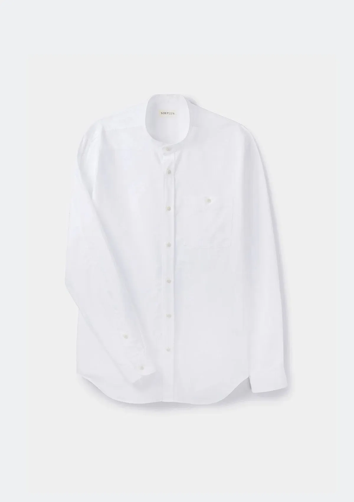 White Oxford Grandad Shirt