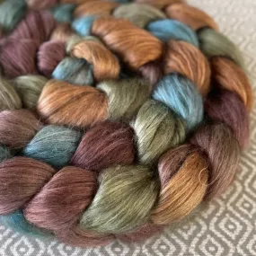 Yak Silk Roving - Copper Hills