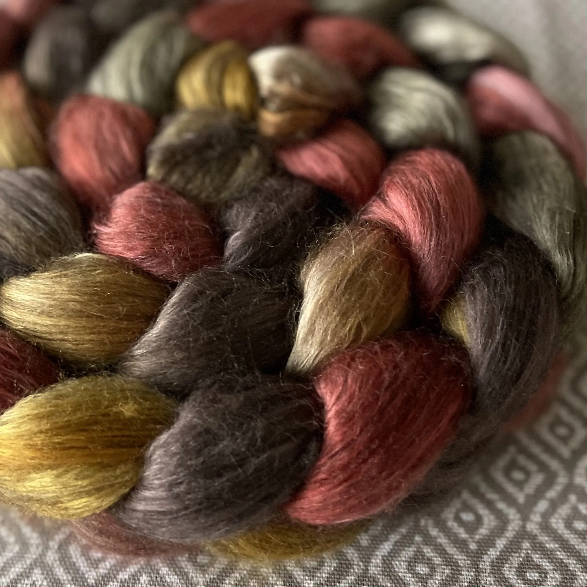 Yak Silk Roving - Sunflower