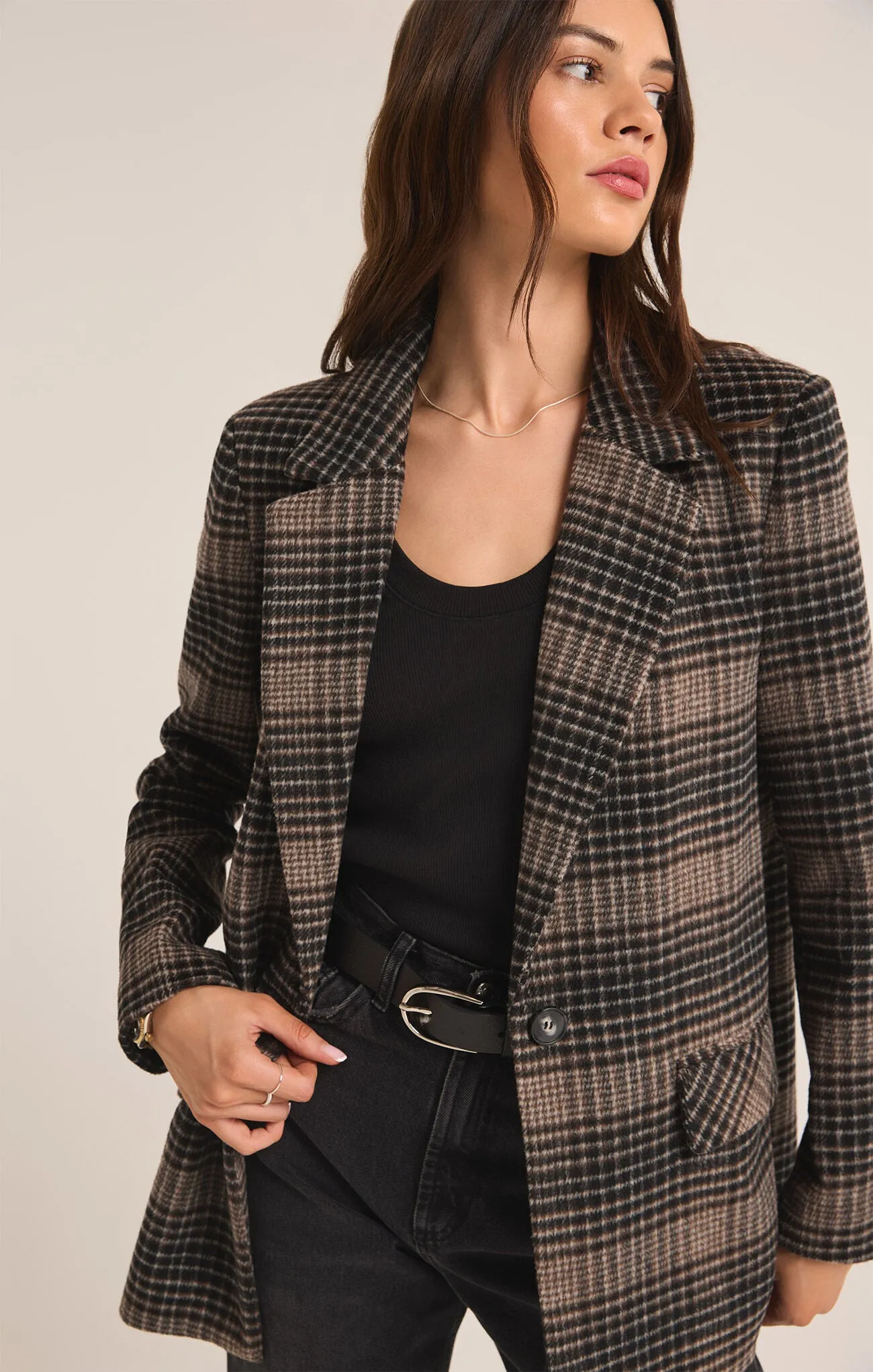 Z SUPPLY - KINGSTON RELAXED PLAID BLAZER