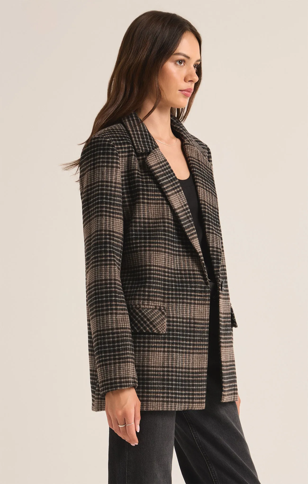 Z SUPPLY - KINGSTON RELAXED PLAID BLAZER