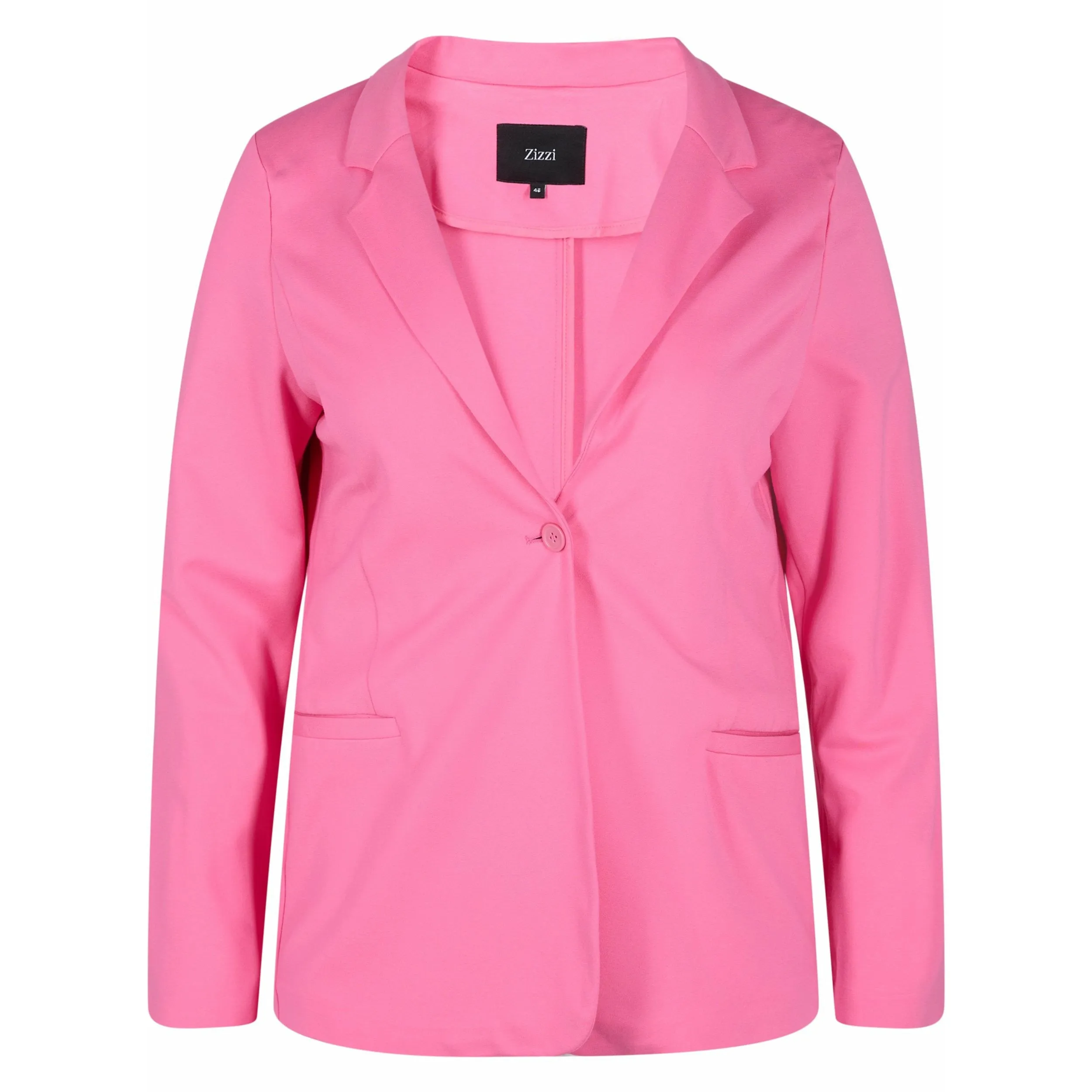 Zizzi Maddie Blazer in Pink