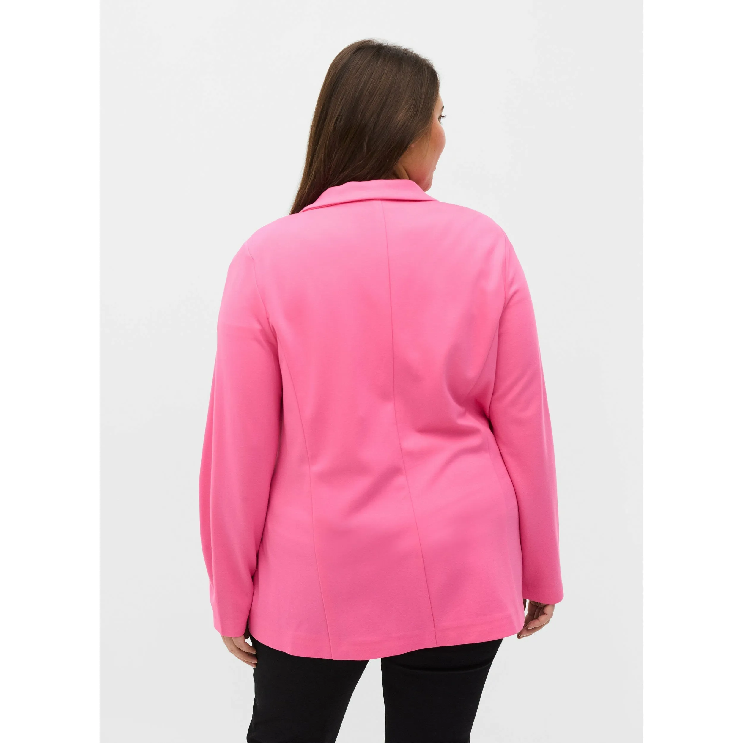 Zizzi Maddie Blazer in Pink